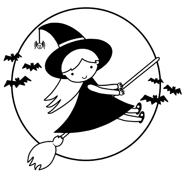 Broomstick with a Witch - Jokes for Kids and Halloween